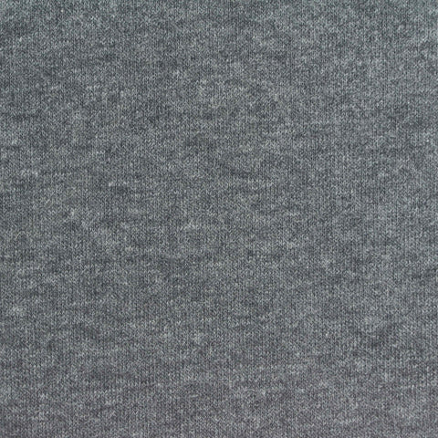 Grey Marl French Terry, Cotton-Poly, 170 gsm