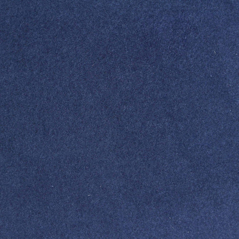 Brushed Polyester Viscose Stretch French Terry Fabric, 280 gsm, 160 cm — Navy
