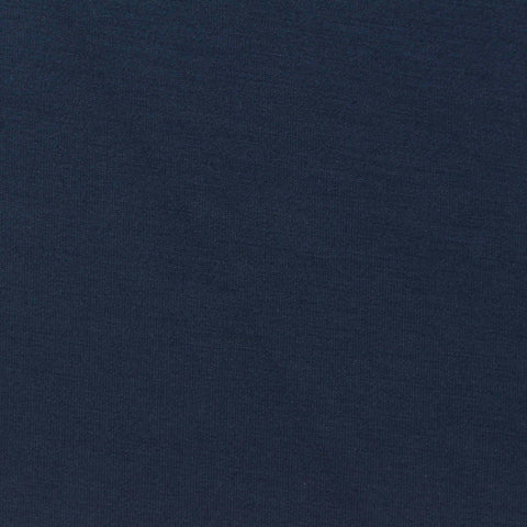Polyester Viscose Stretch Scuba Knit Fabric, 320 gsm, 165 cm — Navy