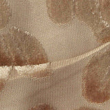 Beige Floral Velvet, Polyester — texture