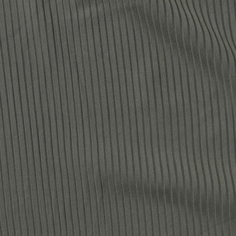 Polyester Stretch Rib Knit Fabric, 200 gsm, 160 cm — Green