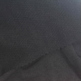 Jacquard Viscose Polyester Stretch Interlock Knit Fabric, 270 gsm, 160 cm — Black
