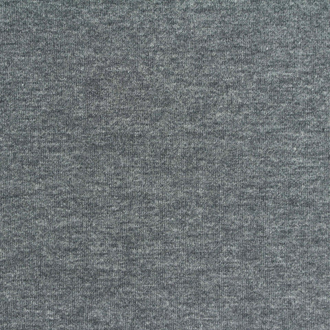 Heather Cotton Polyester Stretch Scuba Knit Fabric, 320 gsm, 160 cm — Grey
