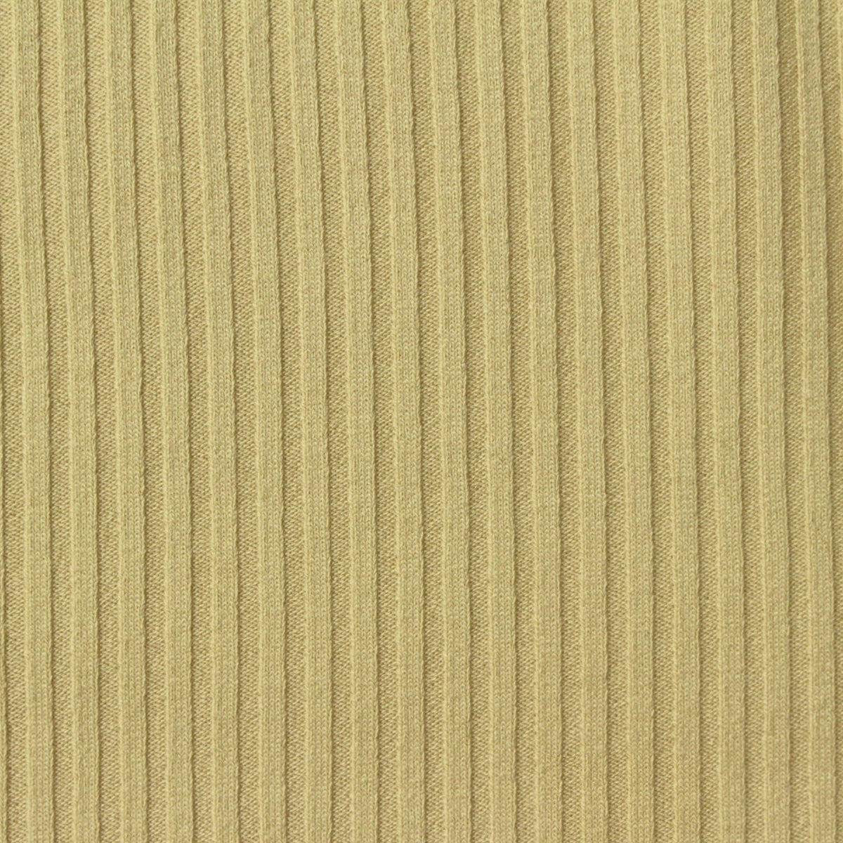 Brushed Polyester Viscose Stretch Rib Knit Fabric, 320 gsm, 155 cm — Khaki