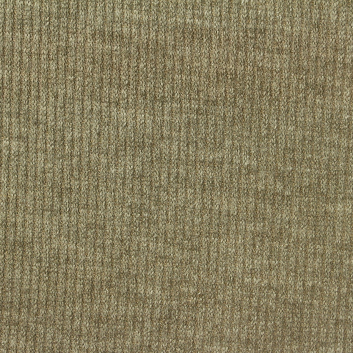 Khaki Marl Rib Knit, Poly-Viscose
