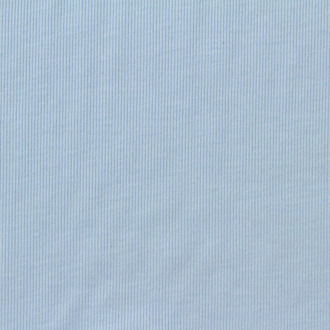 Polyester Modal Stretch Rib Knit Fabric, 220 gsm, 155 cm — Blue