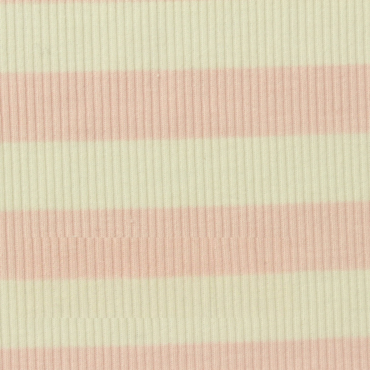 Pink Horizontal-Stripe Rib Knit, Poly-Viscose, 200 gsm