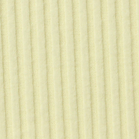 Brushed Polyester Viscose Stretch Rib Knit Fabric, 280 gsm, 155 cm — Yellow