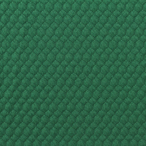 Green Geometric Interlock Knit, Polyester, 220 gsm