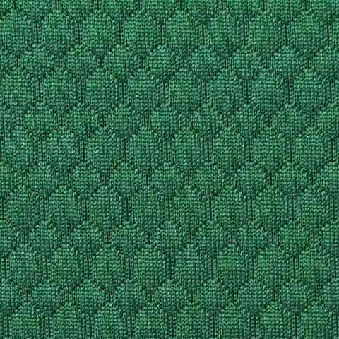 Green Geometric Interlock Knit, Polyester, 220 gsm