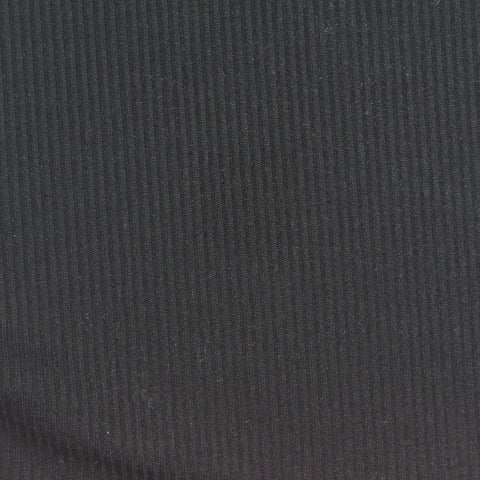 Polyester Viscose Stretch Rib Knit Fabric, 210 gsm, 145 cm — Grey, ref EF-278760