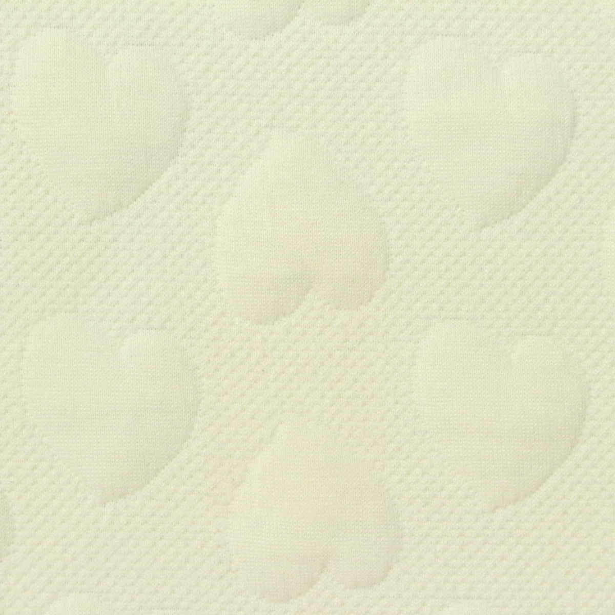 Cream Tone-on-Tone Heart Jacquard, Polyester