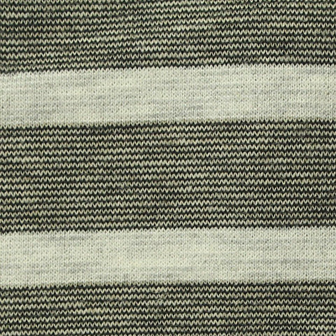 Charcoal Horizontal-Stripe Ponte Knit, Poly-Cotton