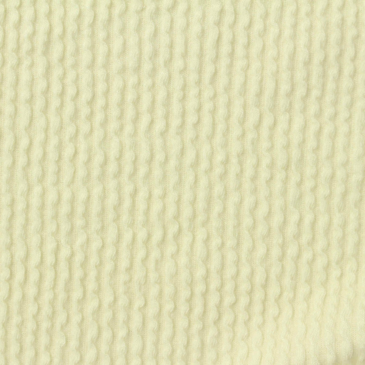 Light Cream Vertical-Stripe Jersey Knit, Poly-Viscose