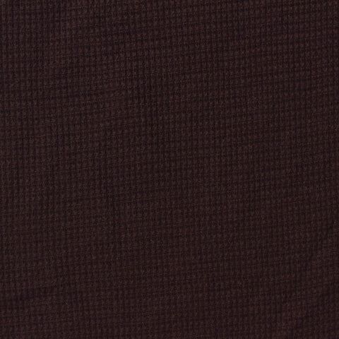 Polyester Cotton Stretch Waffle Knit Fabric, 240 gsm, 175 cm — Brown