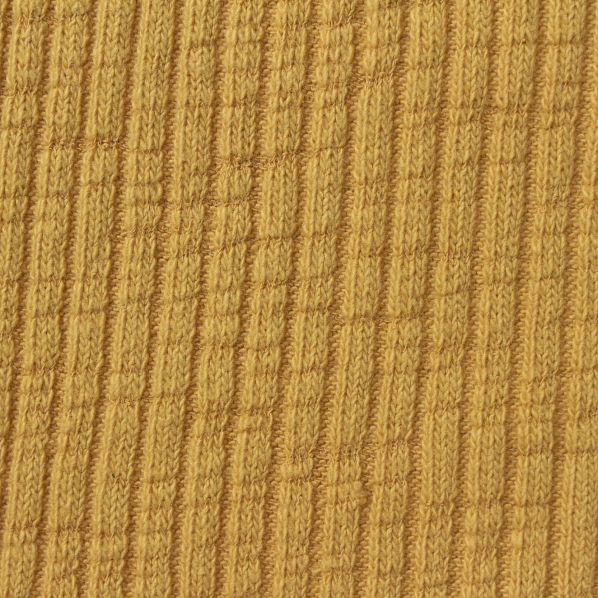 Slub Cotton Stretch Rib Knit Fabric, 370 gsm, 150 cm — Yellow