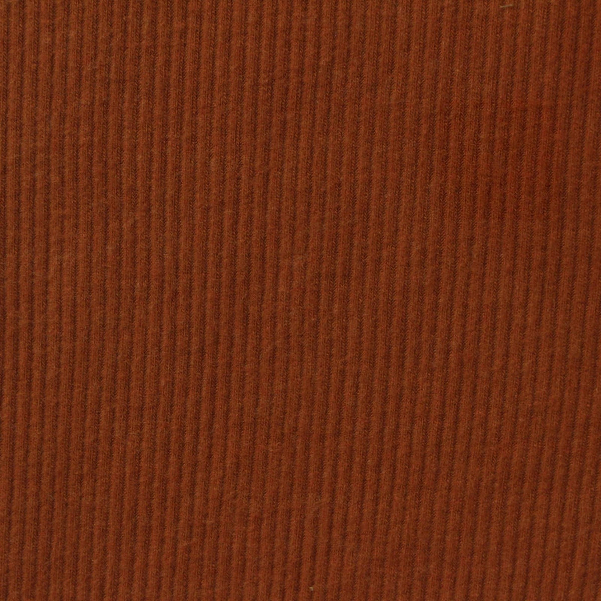 Polyester Viscose Stretch Rib Knit Fabric, 205 gsm, 140 cm — Brown