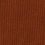 Polyester Viscose Stretch Rib Knit Fabric, 205 gsm, 140 cm — Brown — texture