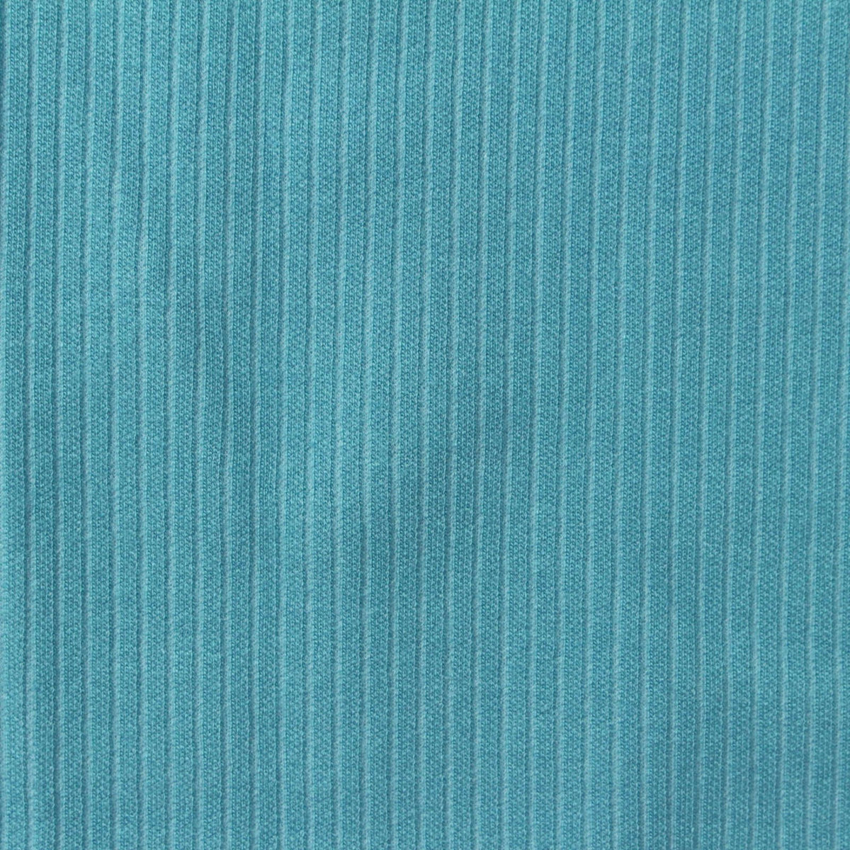 Polyester Viscose Stretch Rib Knit Fabric, 336 gsm, 164 cm — Blue