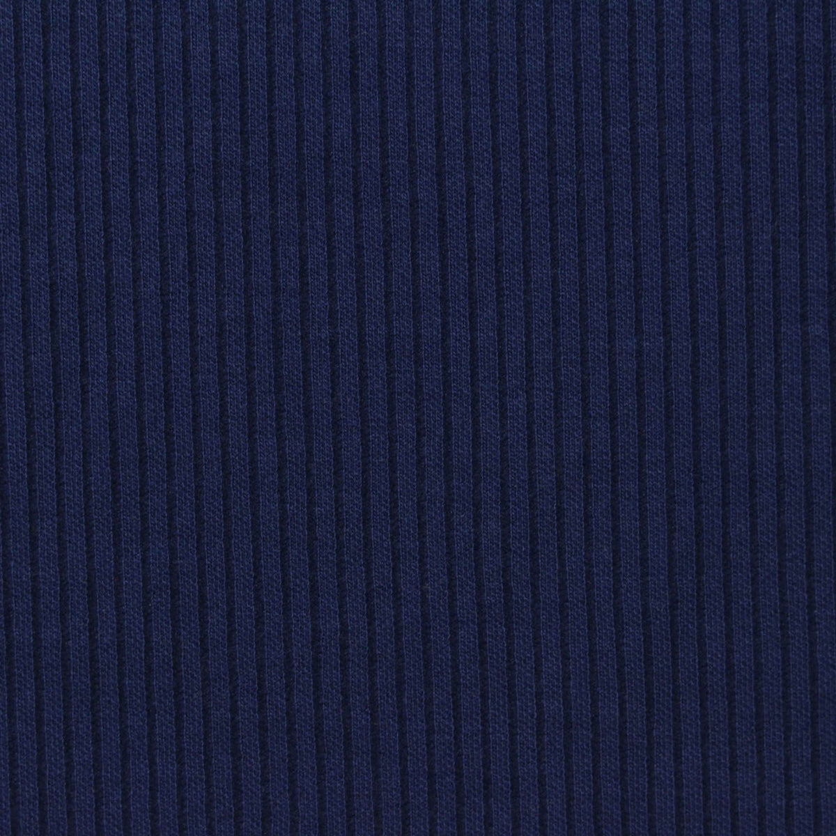Polyester Modal Stretch Rib Knit Fabric, 320 gsm, 165 cm — Navy