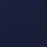 Polyester Modal Stretch Rib Knit Fabric, 320 gsm, 165 cm — Navy