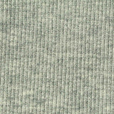 Grey Heathered-Marl Rib Knit, Cotton-Spandex — texture