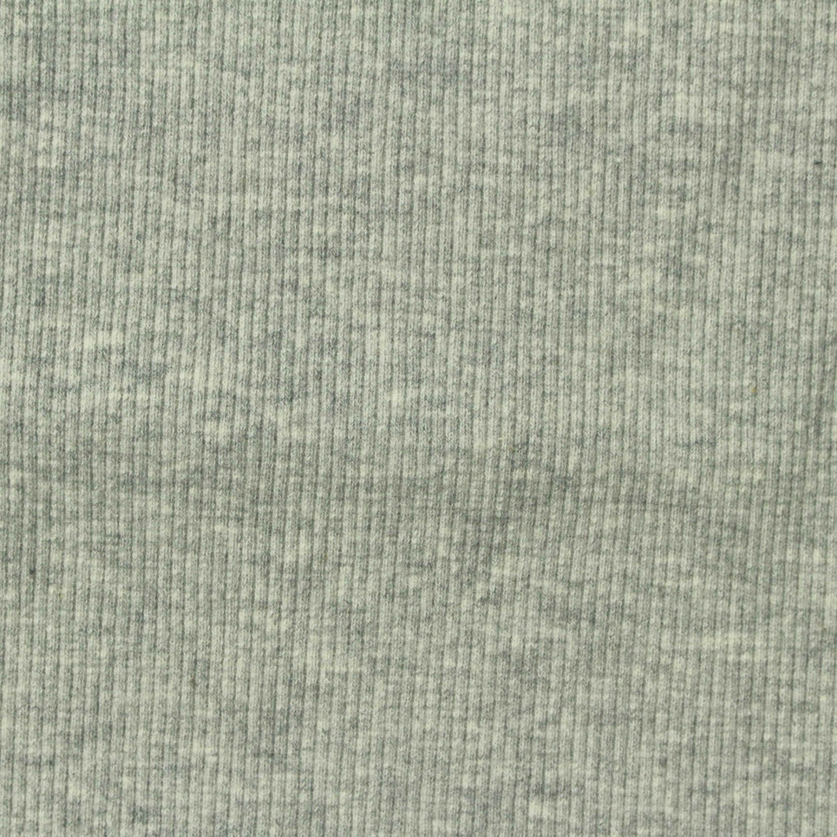 Grey Heathered-Marl Rib Knit, Cotton-Spandex