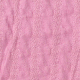 Pink Openwork-Diamond Jersey Knit, Cotton — texture