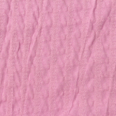 Pink Openwork-Diamond Jersey Knit, Cotton