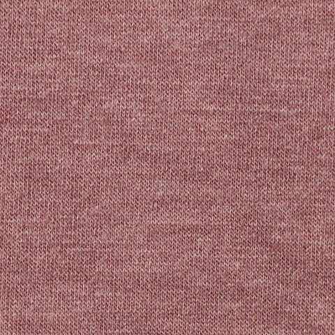 Dusty Rose Marl French Terry, Poly-Viscose