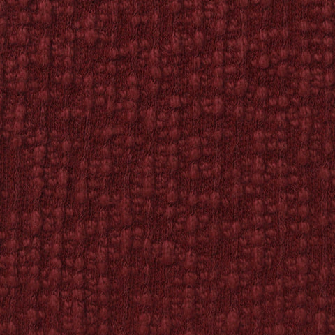 Slub Polyester Cotton Stretch Chunky Knit Fabric, 365 gsm, 140 cm — Red