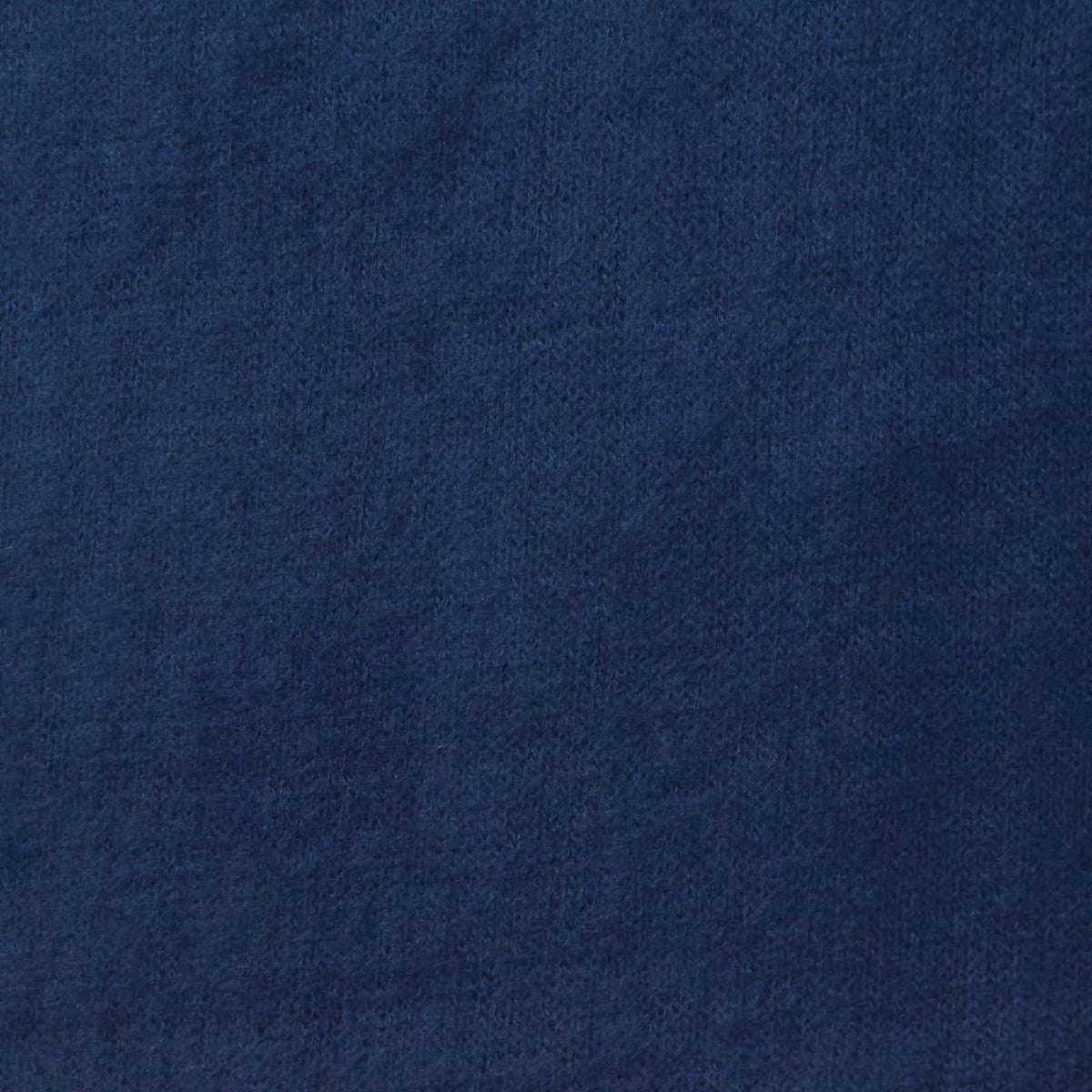 Brushed Viscose Stretch Chunky Knit Fabric, 210 gsm, 185 cm — Navy