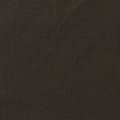 Cotton Stretch Rib Knit Fabric, 165 gsm, 125 cm — Brown