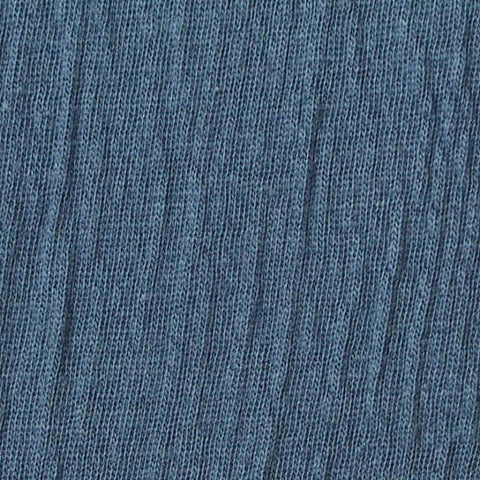 Cotton Polyester Stretch Crepe Fabric, 190 gsm, 160 cm — Blue