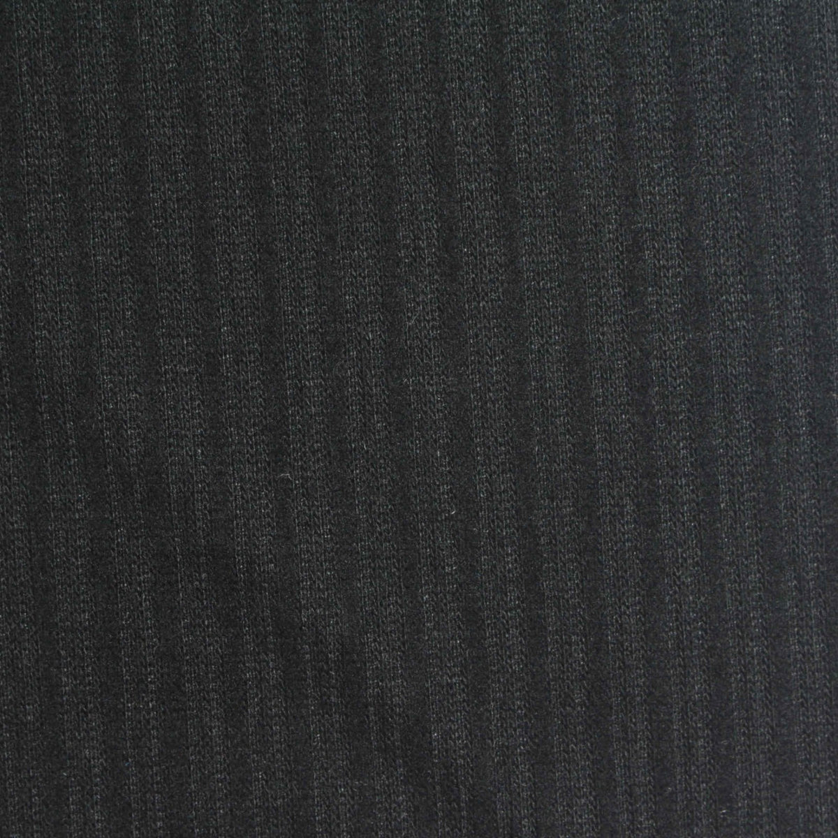 Black Fine-Stripe Rib Knit, Poly-Viscose