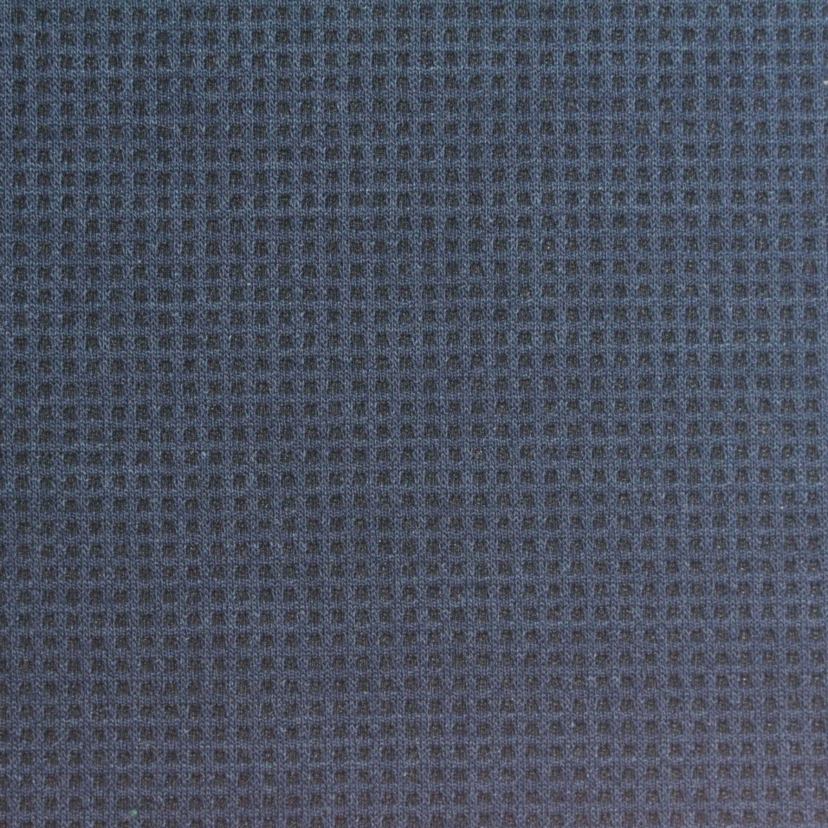 Polyester Stretch Waffle Knit Fabric, 260 gsm, 155 cm — Navy