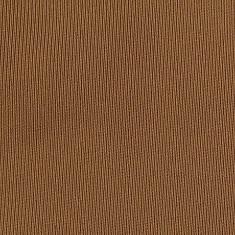 Warm Brown Ribbed Rib Knit, Polyester