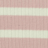 Pink Horizontal-Stripe Rib Knit, Poly-Viscose — texture