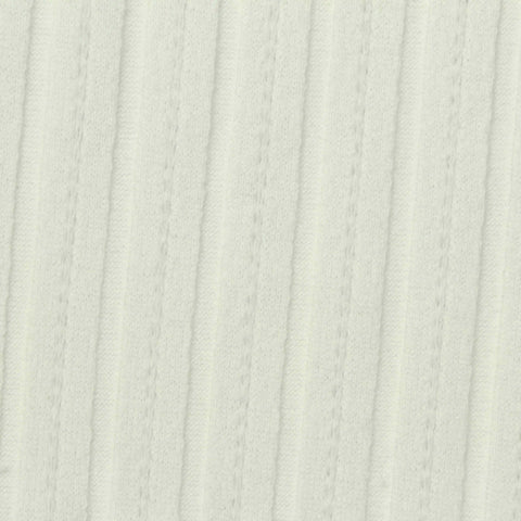 Cream Tone-on-Tone Rib Knit, Poly-Cotton