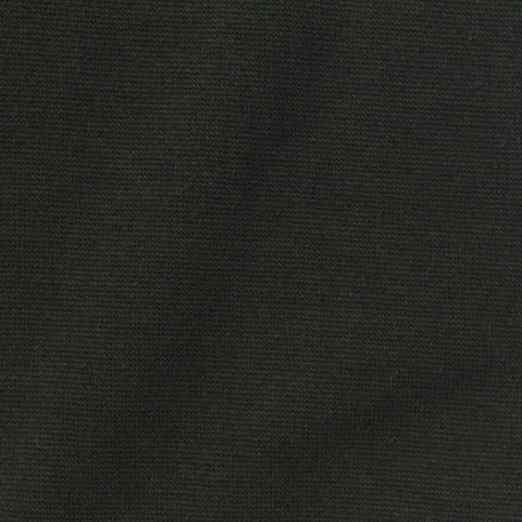 Cotton Stretch Rib Knit Fabric, 390 gsm, 165 cm — Black