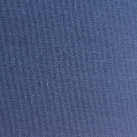 Polyester Viscose Stretch Scuba Knit Fabric, 300 gsm, 155 cm — Navy