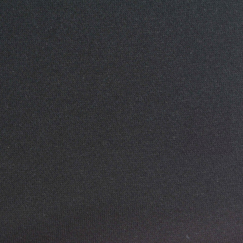 Cotton Polyester Jersey Knit Fabric, 265 gsm, 175 cm — Black