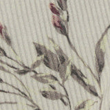 Beige Bold-Floral Rib Knit, Viscose — texture