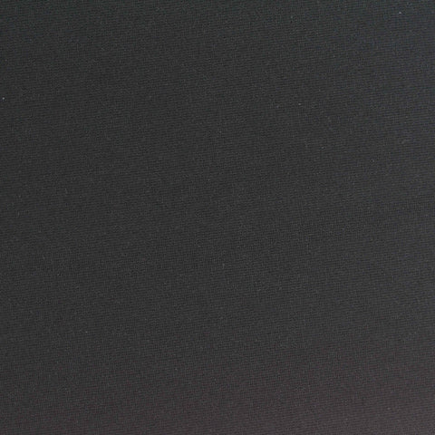 Viscose Nylon Stretch Ponte Knit Fabric, 350 gsm, 150 cm — Black, ref EF-278921