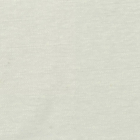Linen Polyester Piqué Knit Fabric, 200 gsm, 147 cm — White