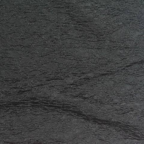 Jacquard Polyester Stretch Crepe Fabric, 250 gsm, 158 cm — Black