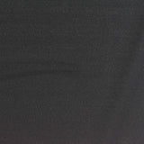 Polyester Stretch Linen-Look Fabric, 170 gsm, 150 cm — Black