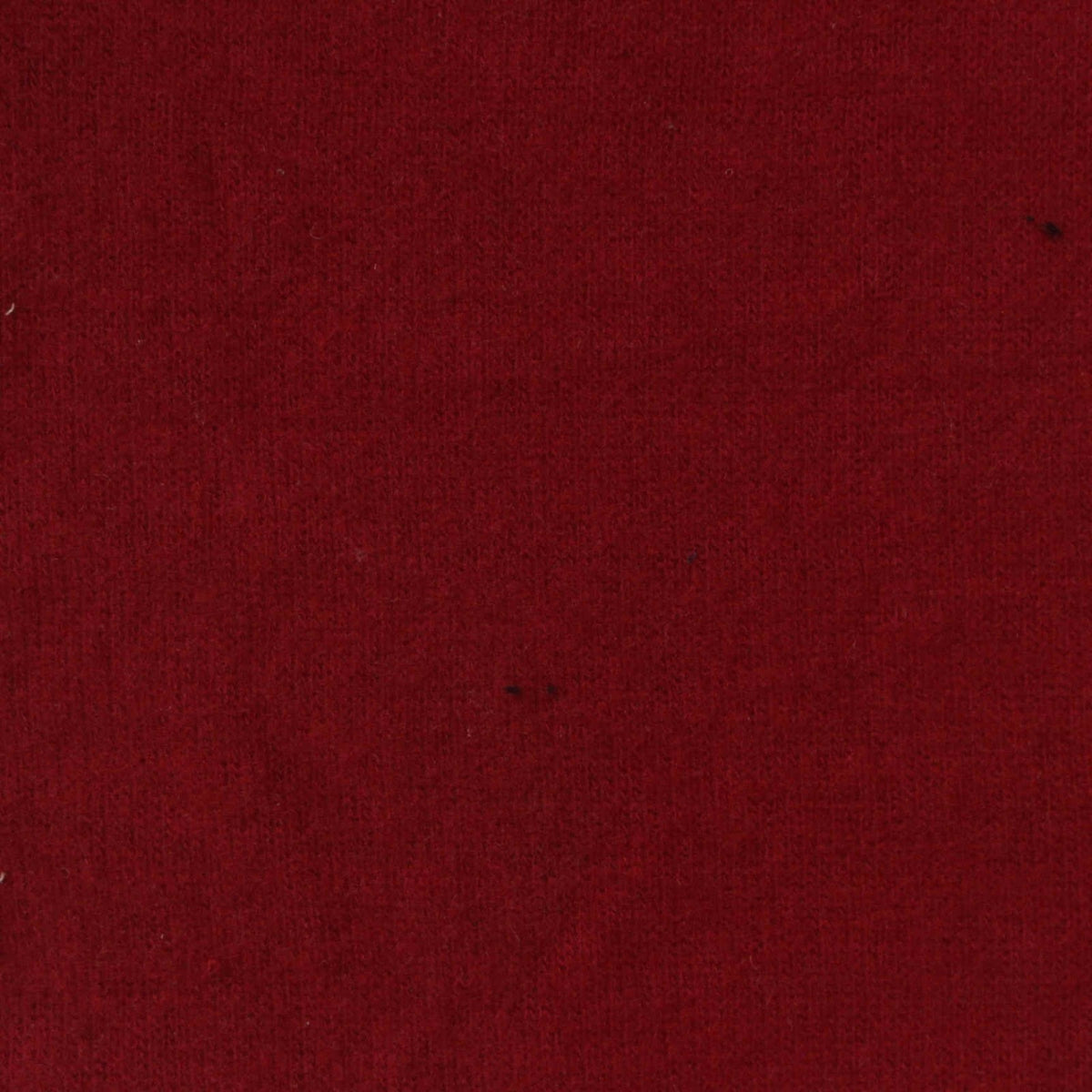 Brushed Polyester Viscose Stretch Chunky Knit Fabric, 186 gsm, 160 cm — Red