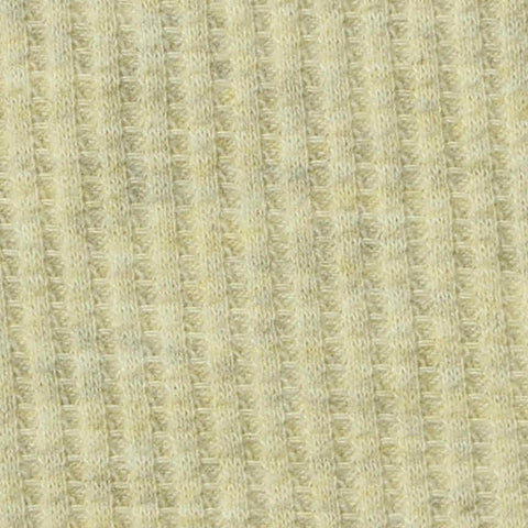Polyester Cotton Stretch Waffle Knit Fabric, 306 gsm, 165 cm — Yellow
