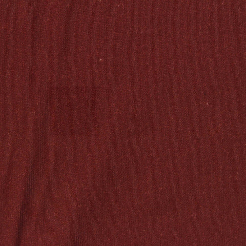 Dark Red Marl Jersey Knit, Cotton, 201 gsm